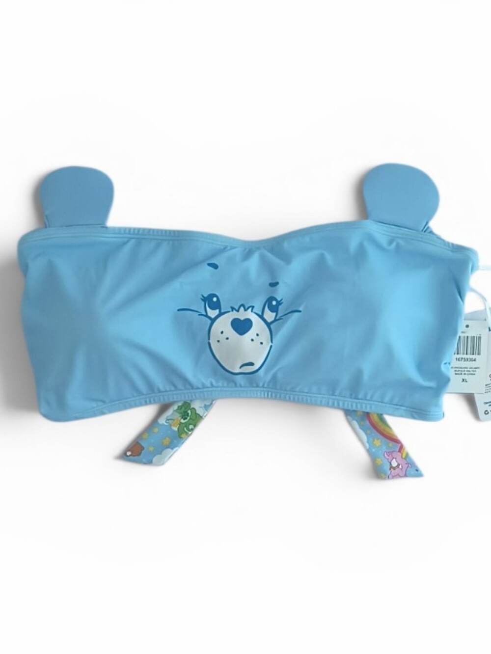 Hot Topic Care Bears Grumpy Bear Halter Bandeau Juniors Swim Top Size XL